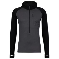Stoic Merino260 StadjanSt. 3/4 Zip W. Hood - Merino Hoodie