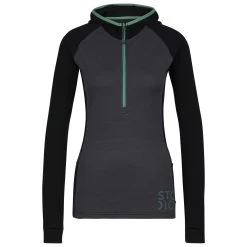 Stoic Women's Merino260 StadjanSt. 3/4 Zip W. Hood - Merino Hoodie